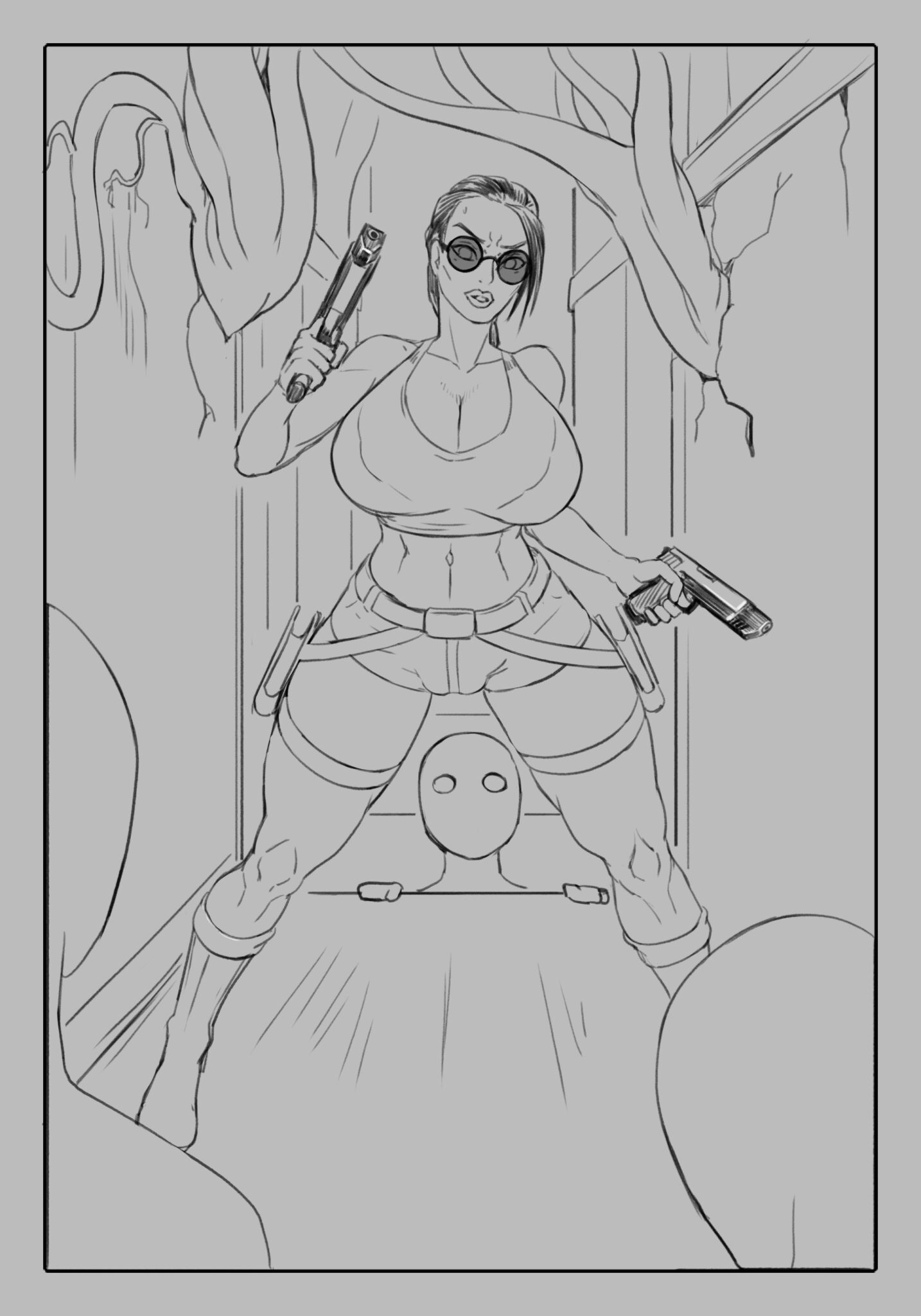 Tomb Raider Hentai Xxx - lara croft (classic), anythinggoes, 2d, wide hips, female, tomb raider (classic), line art file e1571a40bc21054ad081d2995b81da90 scaled