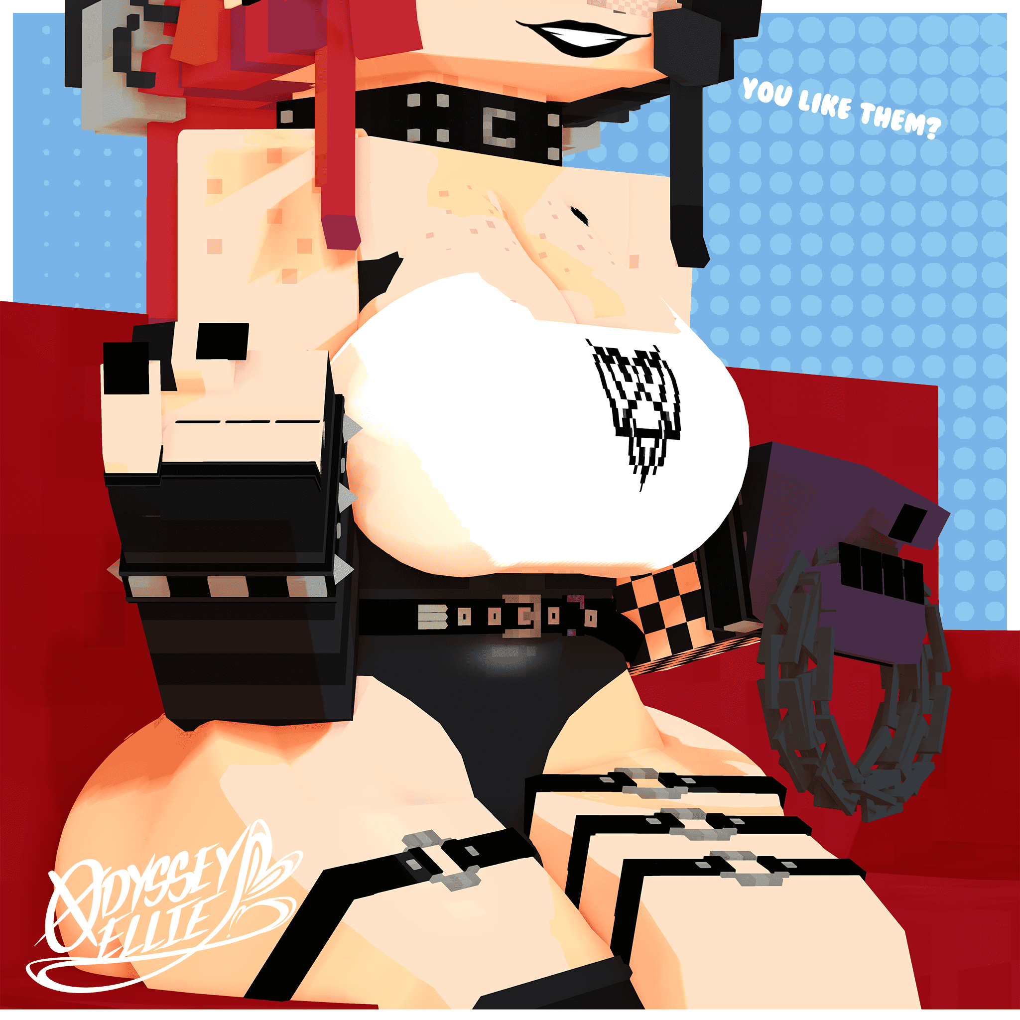 Minecraft Hentai Porn - sitting, 3d, holding object, lipstick file e16c85f953edb47dbc325254755d53e1