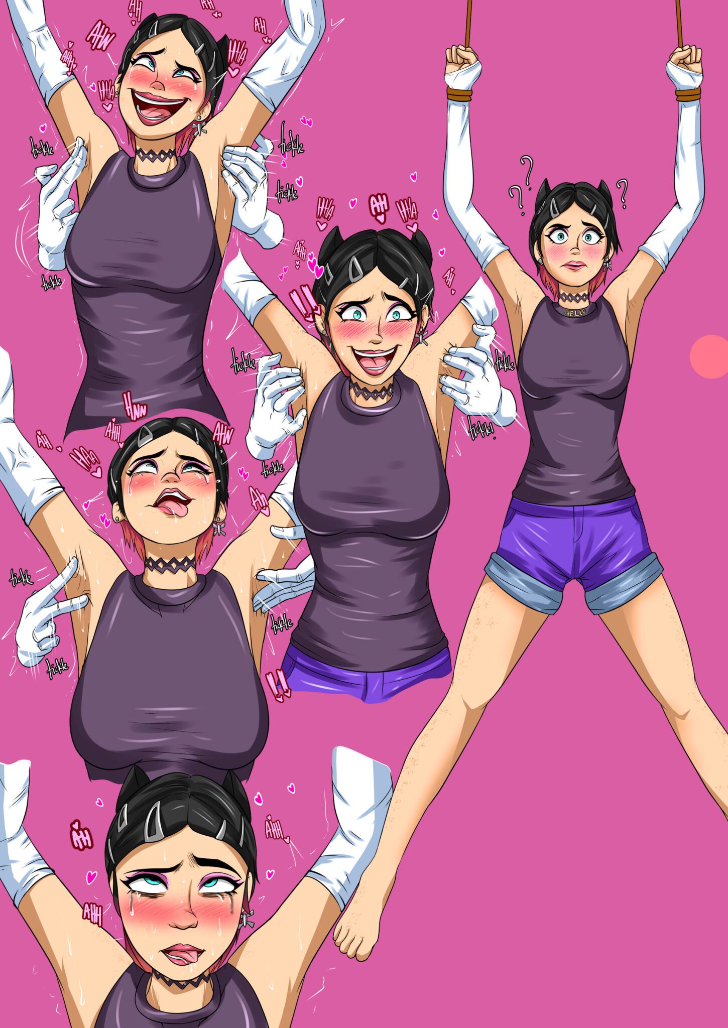 Clove Hot Hentai - bondage, pink background, 1girls, ahegao, laughing file e2351c9a73552899de679c10f303fba3 scaled