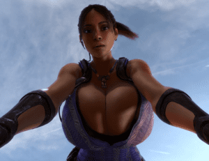 Resident Evil Hentai Porn - dark-skinned female, brown hair, 3d, huge breasts, clothed, breast focus, eye contact file e2aee8e31f71d9271abf8818858779a0