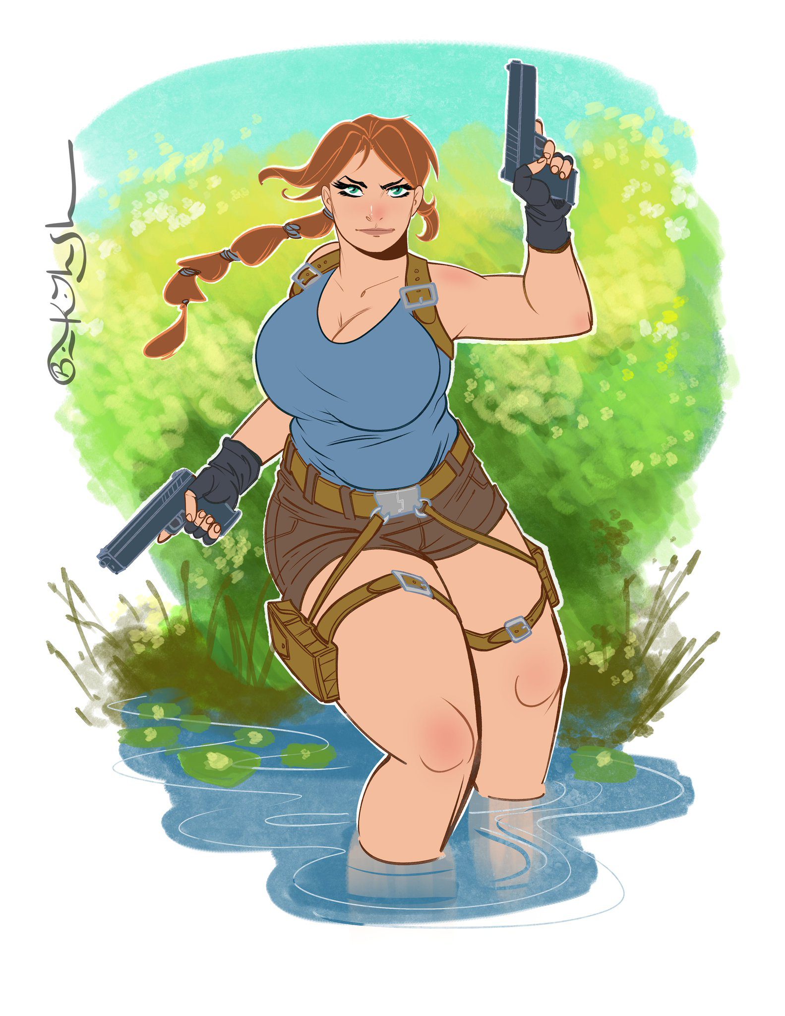 Tomb Raider Hentai Porn - female only, solo, thick thighs, thighs, gun, pistol file e405710f4287729736569c161e98b8cb