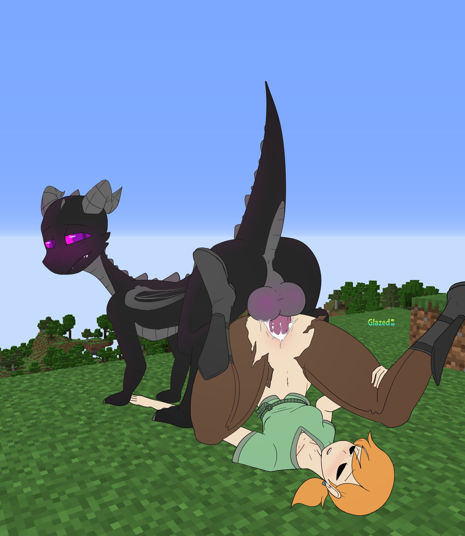 Alex Game Hentai - dragon penetrating human, upside down pussy, glazedbakery, dragon penis on humanoid, ender dragon file e8d789f74704858efdf37a9c71ce070f