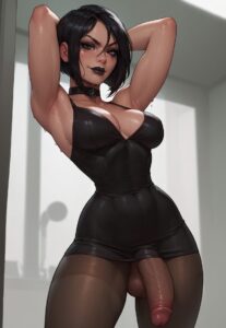 Resident Evil Free Sex Art - intersex, big ass, goth girl, turtleneck, solo futa file e9252811c8f478fc6d7b728005f4ec56