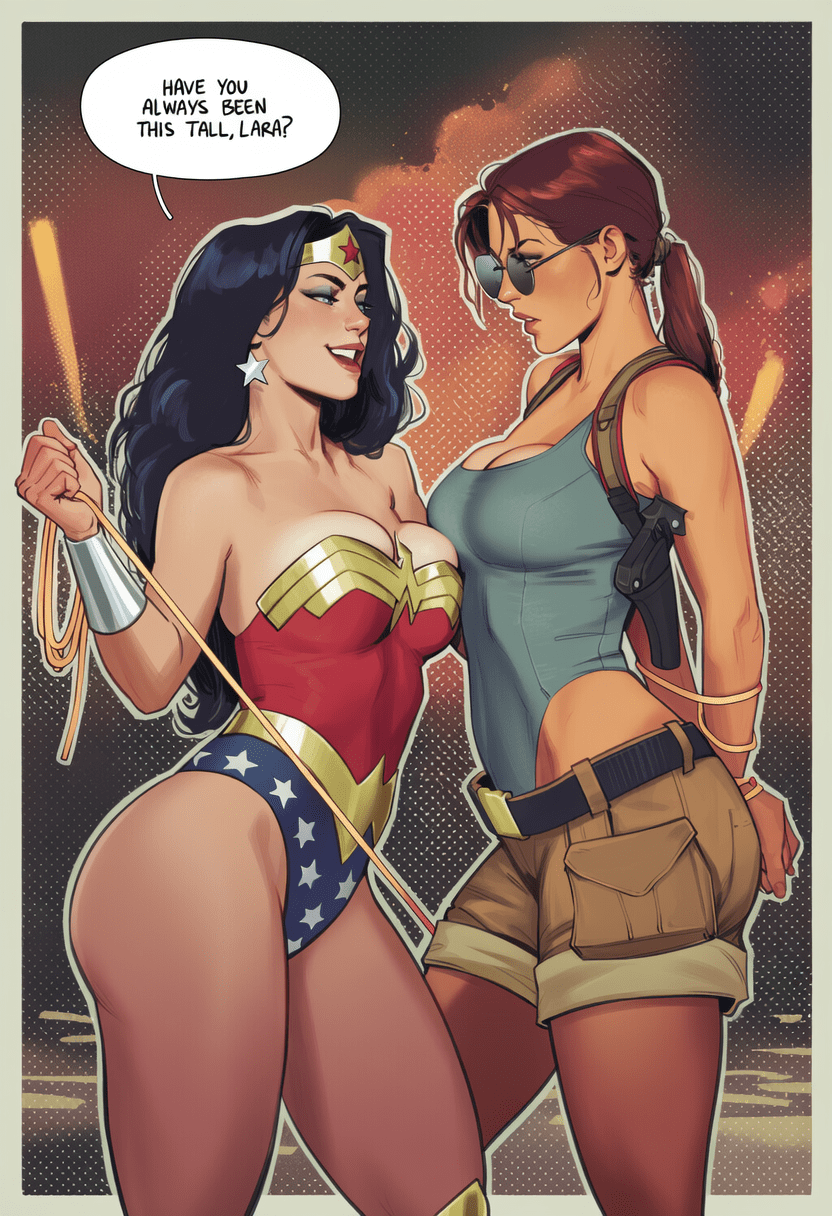 Tomb Raider Game Porn - ai generated, thick, curvaceous, amazon, lara croft, huge breasts, 2girls file efe709fd3685c1d39eb7799eb9b2edb6