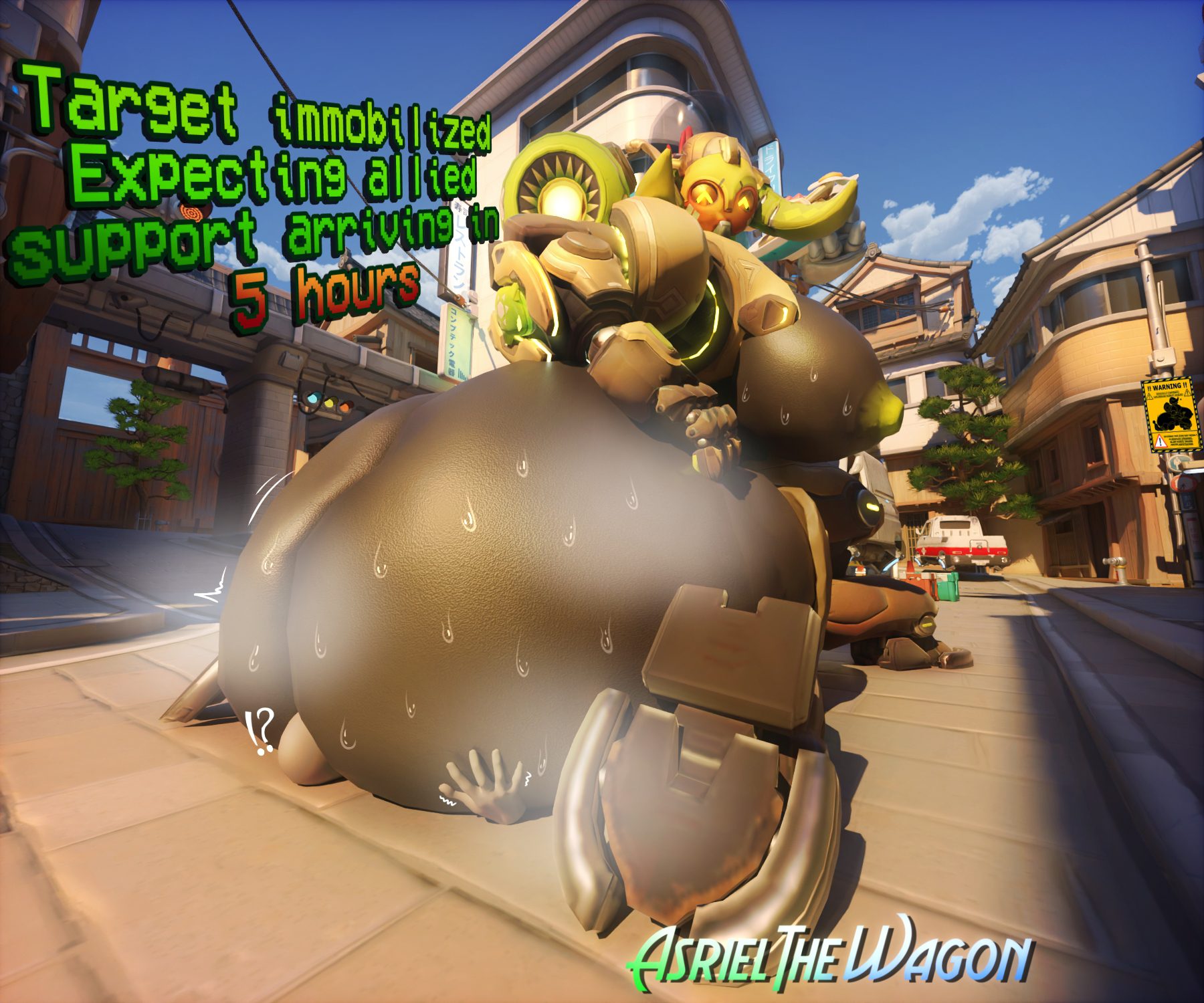 Overwatch Game Hentai - size difference, robot, sitting on person, blender cycles, sweat, sweaty butt file f0f7fe495b75c3530ee188fc955173dd