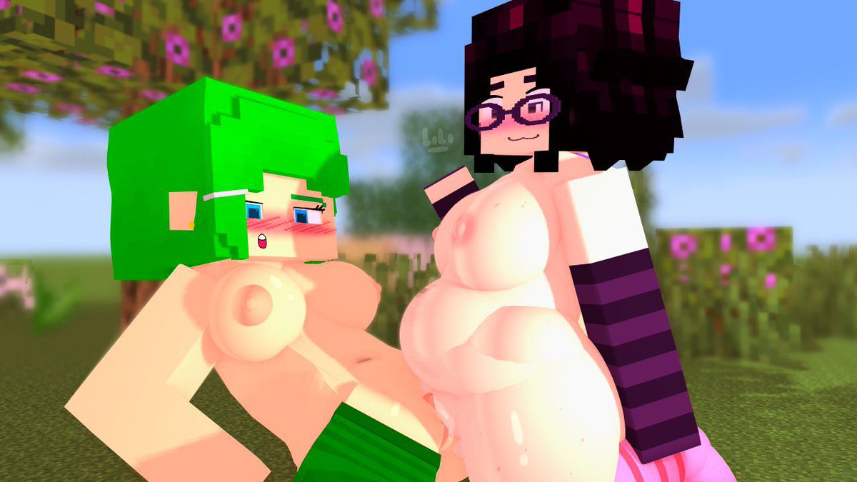 Minecraft Xxx Art - 3d, scissoring, partially clothed, glasses, yuri file f1f547536352977988463e4956c398fd