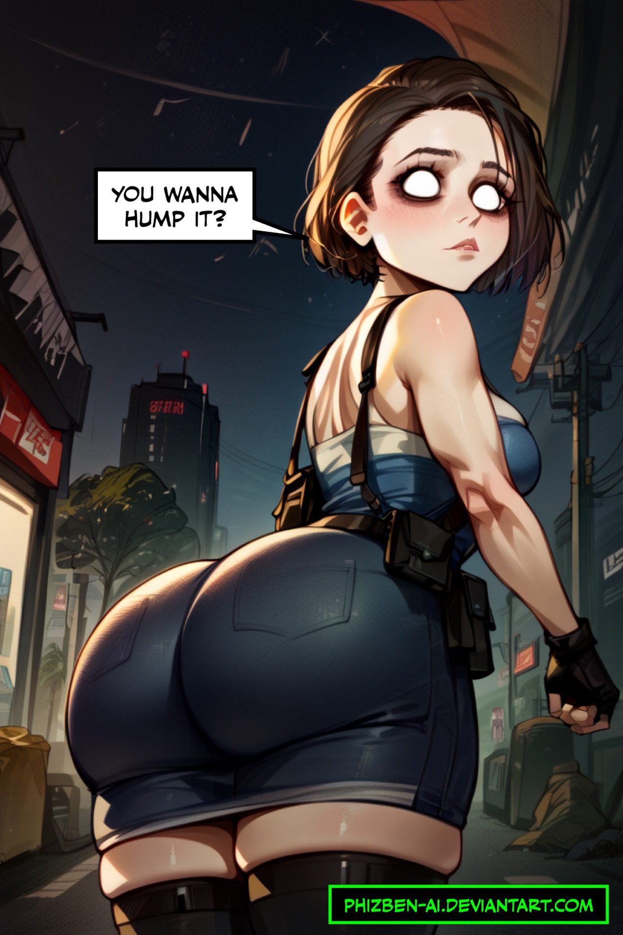 Resident Evil Hentai - ai art, huge ass, dialogue, wide hips file f22f93e2411823c25bd2770154a005a5