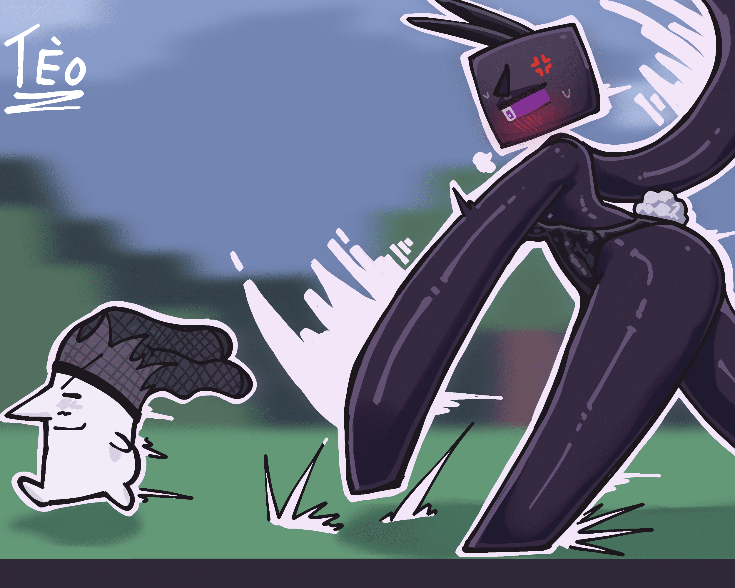 Minecraft Rule - playboy bunny, bad source, fishnets, monster girl, commentary file f76782b04a8a26f51807c7f27b41174a195f7819