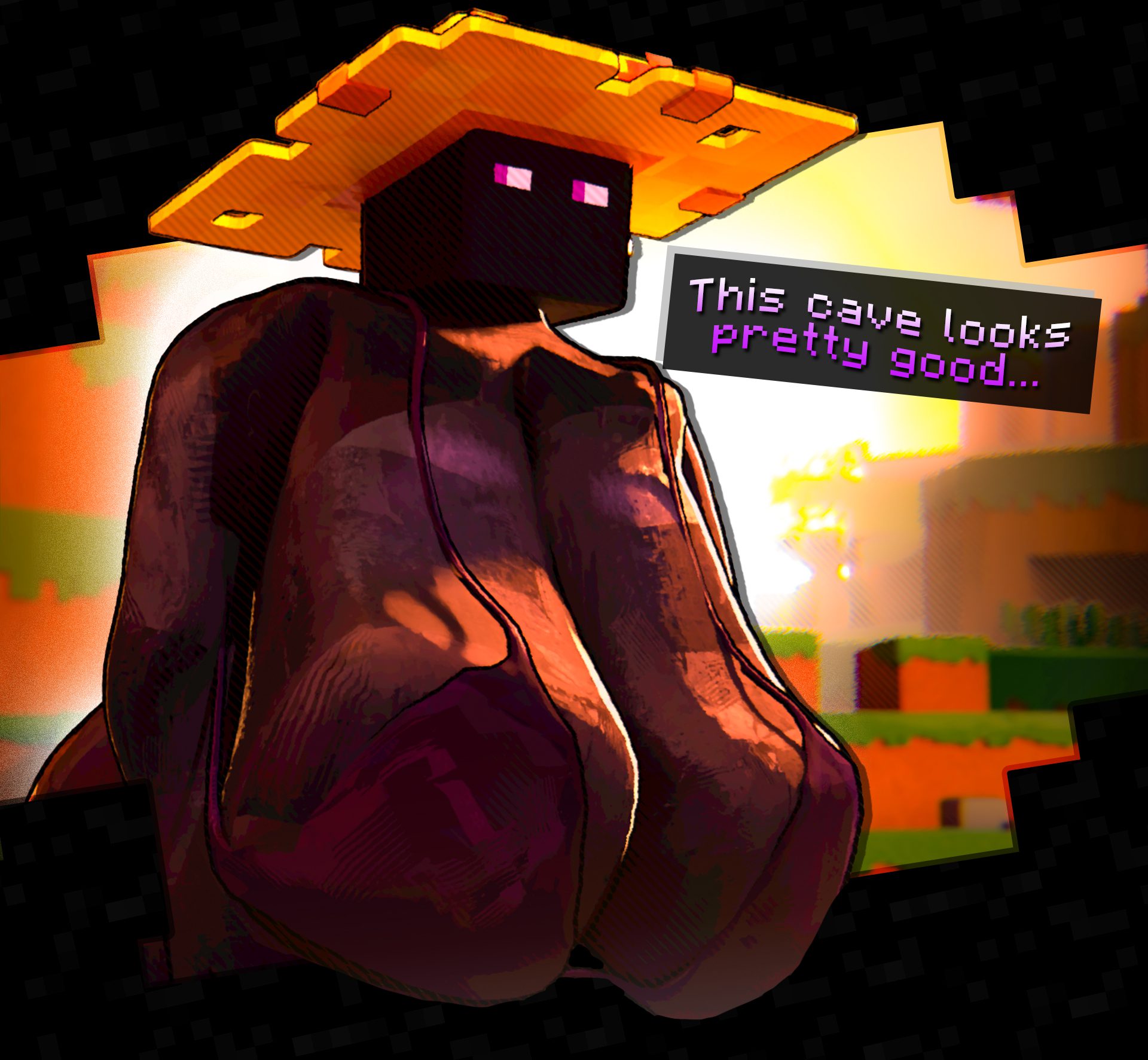 Minecraft Rule - straw hat, enderman, enderwoman, milf, big breasts, huge breasts file fcf70d5cd343efeec019f3807e63d30f